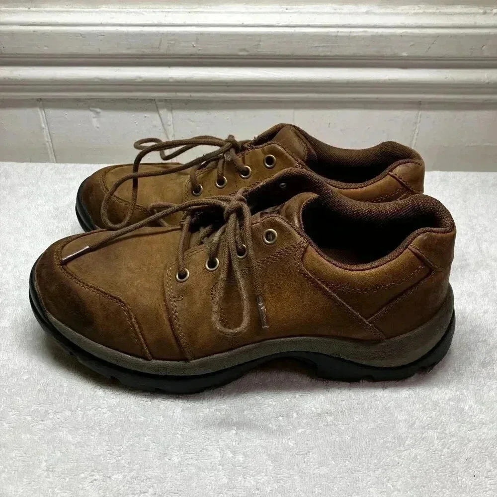 Duluth Trading Co Mens Wild Boar 61512 Oxford Leather Shoes Size 9M Brown AN GDD